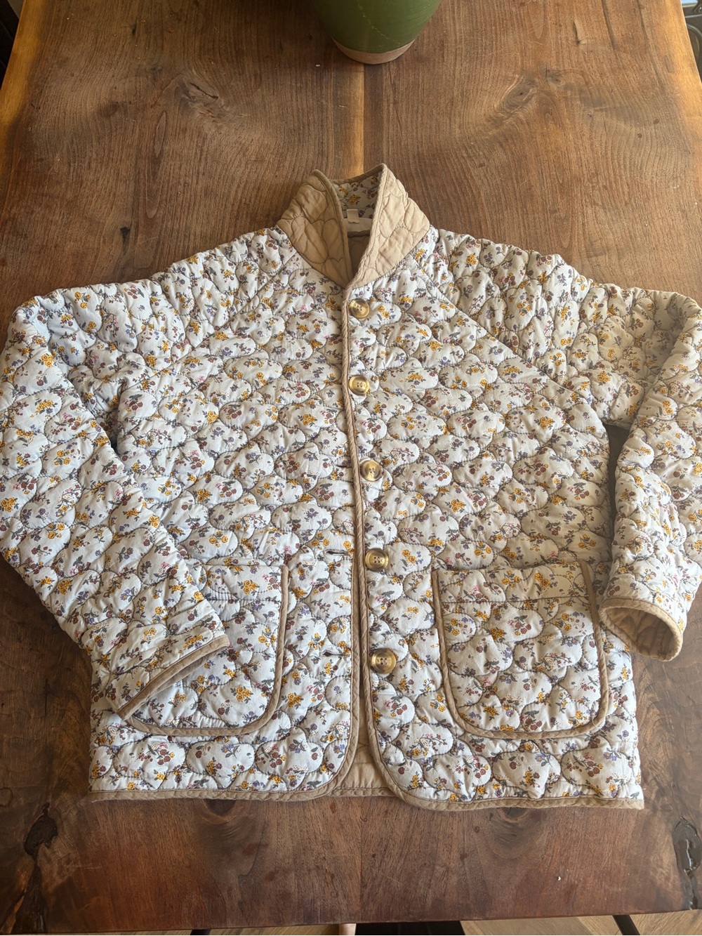 Anthropologie Mable cottage-core quilted ditzy floral jacket Small cotton - Picture 8 of 9